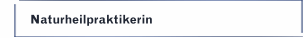 Naturheilpraktikerin